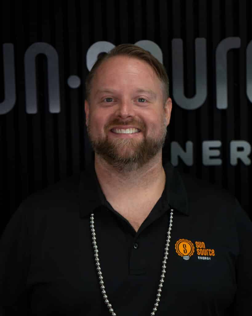 Heather Grubaugh wearing a custom Sun Source hoodie