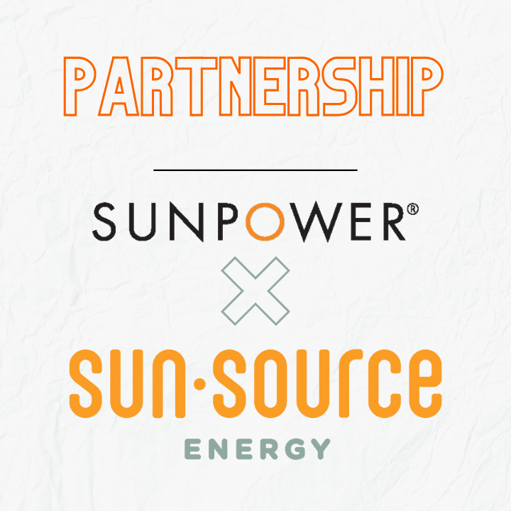 partnership with sunpower and sun source energy