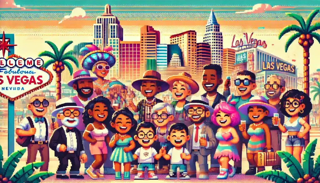 Las Vegas community pixel art